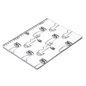 テクスチャと抽象芸術顔。1つの連続した行p ノートブック (左側)