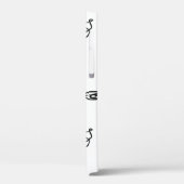 テクスチャと抽象芸術顔。1つの連続した行p Case-Mate iPhoneケース (裏面 / 左)