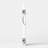 テクスチャと抽象芸術顔。1つの連続した行p Case-Mate iPhoneケース (裏面 / 右)