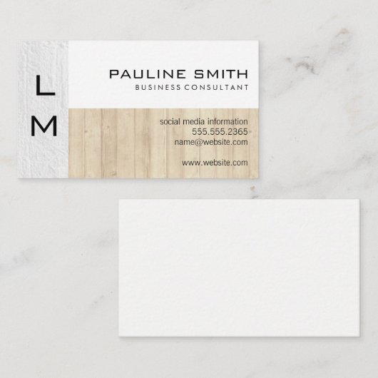 テクスチャと木目 名刺 (正面/裏面)