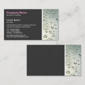 テクスチャのトーン – ウィンドウの雨 名刺 (正面/裏面)