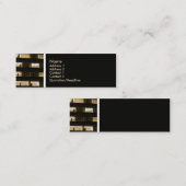 テクスチャのトーン(オフィス) スキニー名刺 (正面/裏面)
