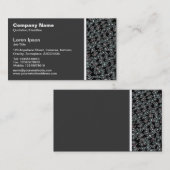 テクスチャのトーン – ファセットダイヤモンド間抽象芸術 名刺 (正面/裏面)