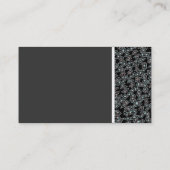 テクスチャのトーン – ファセットダイヤモンド間抽象芸術 名刺 (裏面)