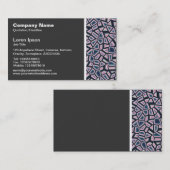 テクスチャのトーン – ファセット抽象芸術 名刺 (正面/裏面)