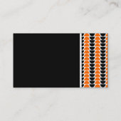 テクスチャのトーン – 交互のクレセント 名刺 (裏面)