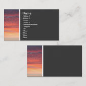 テクスチャのトーン(日没) 名刺 (正面/裏面)