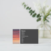 テクスチャのトーン(日没) 名刺 (スタンド正面)