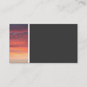 テクスチャのトーン(日没) 名刺 (裏面)