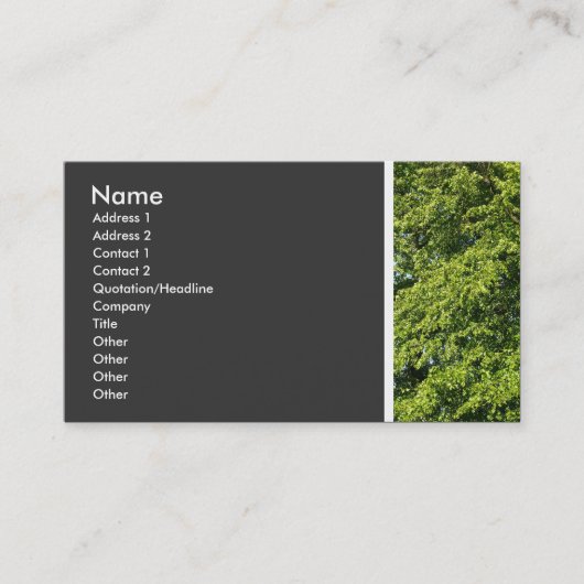 テクスチャのトーン(木II) 名刺 (正面)