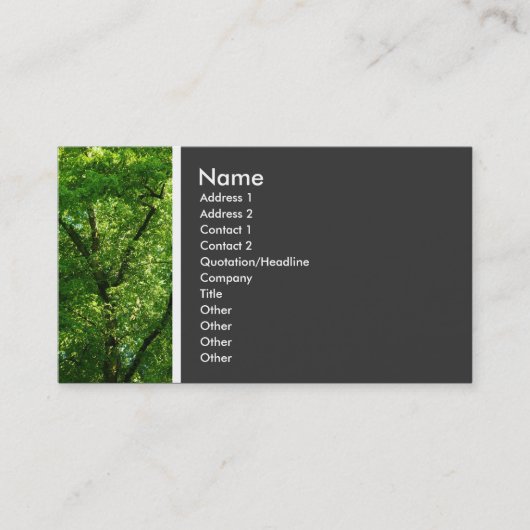 テクスチャのトーン(木III) 名刺 (正面)