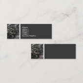 テクスチャのトーン(池の雨) II スキニー名刺 (正面/裏面)