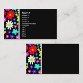 テクスチャのトーン（漫画の花） 名刺 (正面/裏面)