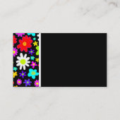 テクスチャのトーン（漫画の花） 名刺 (裏面)