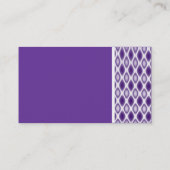 テクスチャのトーン(紫のラティス) II 名刺 (裏面)