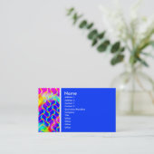 テクスチャのトーン(美しい波) – 青 名刺 (スタンド正面)