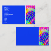 テクスチャのトーン（美しい波） – 青II 名刺 (正面/裏面)