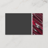 テクスチャのトーン – 赤い波の抽象芸術 名刺 (裏面)