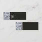 テクスチャのトーン – 雪の枝 スキニー名刺 (正面/裏面)