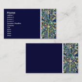 テクスチャのトーン(青い抽象芸術池) - III 名刺 (正面/裏面)