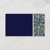 テクスチャのトーン(青い抽象芸術池) - III 名刺 (裏面)