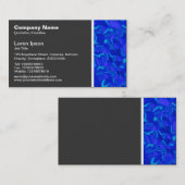 テクスチャのトーン – 青のファセット 名刺 (正面/裏面)