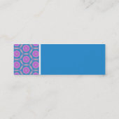 テクスチャのトーン – Terrazzo Pattern – 青 スキニー名刺 (裏面)