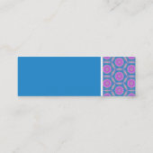 テクスチャのトーン – Terrazzo Pattern – 青 スキニー名刺 (裏面)