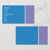 テクスチャのトーン – Terrazzo Pattern – 青 – 反転 名刺 (正面/裏面)