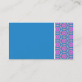 テクスチャのトーン – Terrazzo Pattern – 青 – 反転 名刺 (裏面)