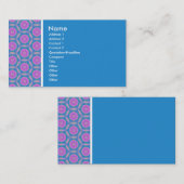 テクスチャのトーン – Terrazzo Pattern – 青 名刺 (正面/裏面)