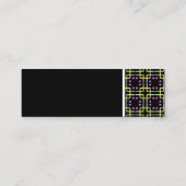 テクスチャのトーン – Terrazzo Pattern 012 – 黒 スキニー名刺 (裏面)