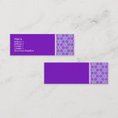 テクスチャのトーン – Terrazzo Pattern 02 – 紫 スキニー名刺 (正面/裏面)