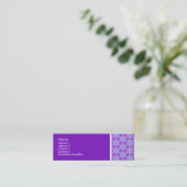 テクスチャのトーン – Terrazzo Pattern 02 – 紫 スキニー名刺 (スタンド正面)