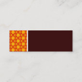 テクスチャのトーン – Terrazzo Pattern 06 - Dark Brown スキニー名刺 (裏面)