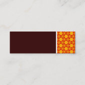 テクスチャのトーン – Terrazzo Pattern 06 - Dark Brown スキニー名刺 (裏面)