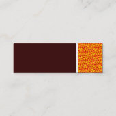 テクスチャのトーン – Terrazzo Pattern 07 - Dark Brown スキニー名刺 (裏面)