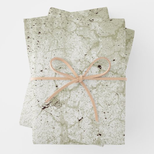 テクスチャのモノクロベージュヴィンテージの素朴分離 ラッピングペーパーシート (インサイチュ)