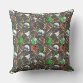 テクスチャの暗い円 クッション (裏面)