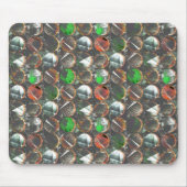 テクスチャの暗い円 マウスパッド (正面)