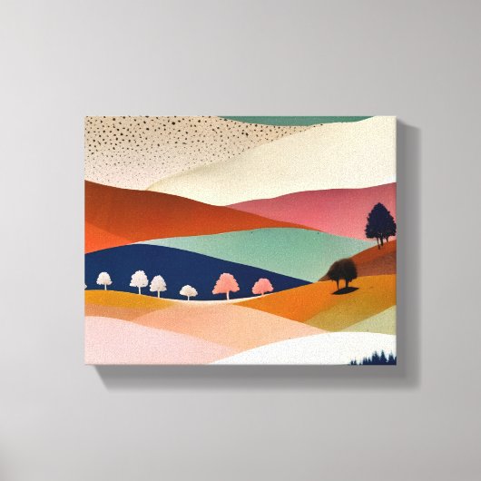 テクスチャの横 キャンバスプリント (正面)