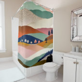 テクスチャの横 シャワーカーテン (インサイチュ)