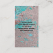 テクスチャの背景 |ブラシとメイクアップツール 名刺 (裏面)