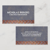 テクスチャの背景 | 錆びた鋼 名刺 (正面/裏面)