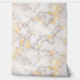 テクスチャアイボリー大理石ランニングと金ゴールドの粒子 壁紙