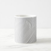 テクスチャアク絵画リルの白 コーヒーマグカップ (中央)
