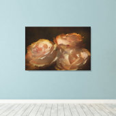 テクスチャアフタヌーンシャドウバラキャンバス印刷 キャンバスプリント (インサイチュ (ウッドフロア))