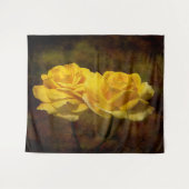 テクスチャイエローローズウォールタペストリー タペストリー (正面(横))