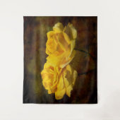 テクスチャイエローローズウォールタペストリー タペストリー (正面)