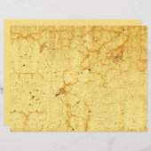 テクスチャイエローヴィンテージアンティーク素朴分離 (正面/裏面)